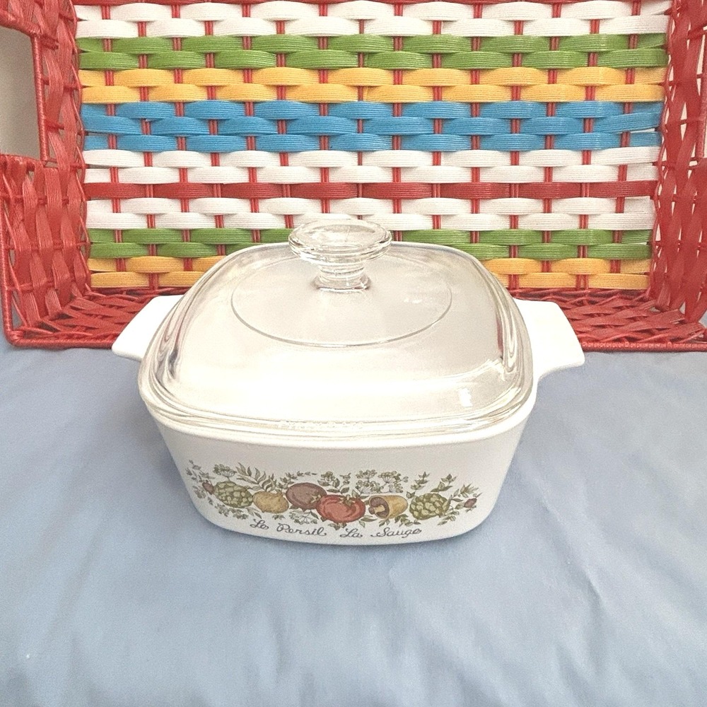 Vintage Corning Ware Spice O' Life 1.5 Qt Casserole Dish A-1 1/2-B with Lid
